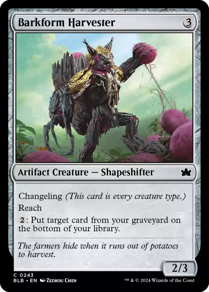 243 BLB Barkform Harvester