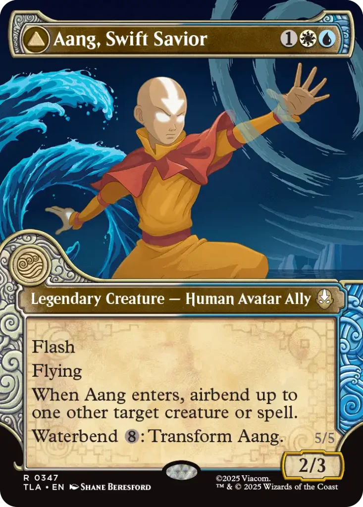 Aang, Swift Savior Elemental Frame Cards