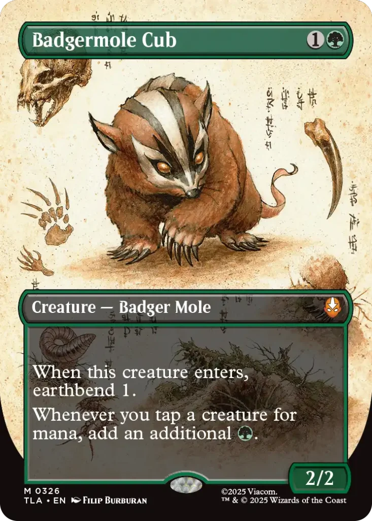 Badgermole Cub Avatar Field Notes Cards