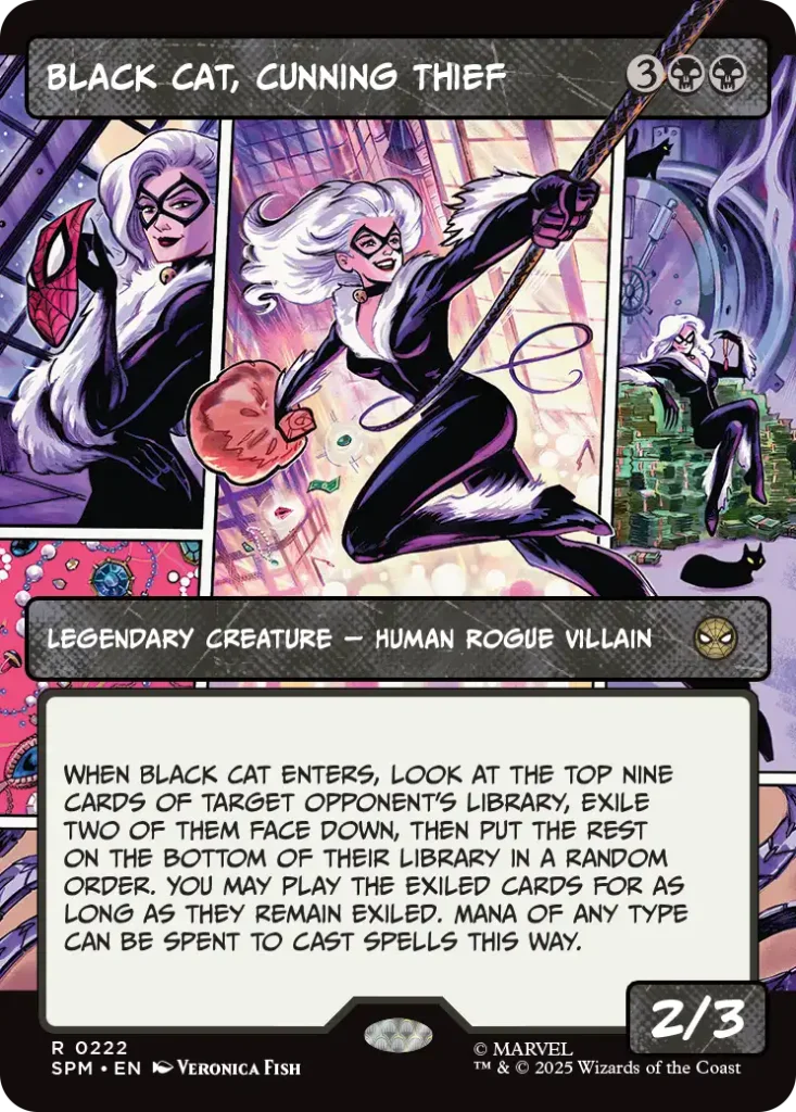 Black Cat, Cunning Thief Spiderman Comic Alt Arts