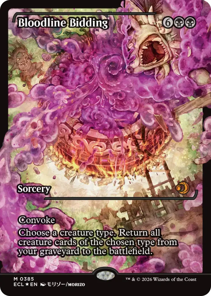Bloodline Bidding Lorwyn Eclipsed Anime Cards