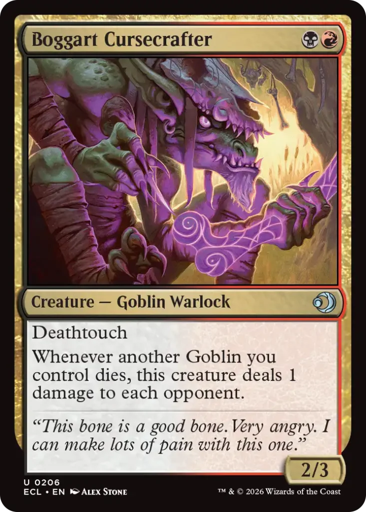 Boggart Cursecrafter
Lorwyn Eclipsed Draft Archetypes
