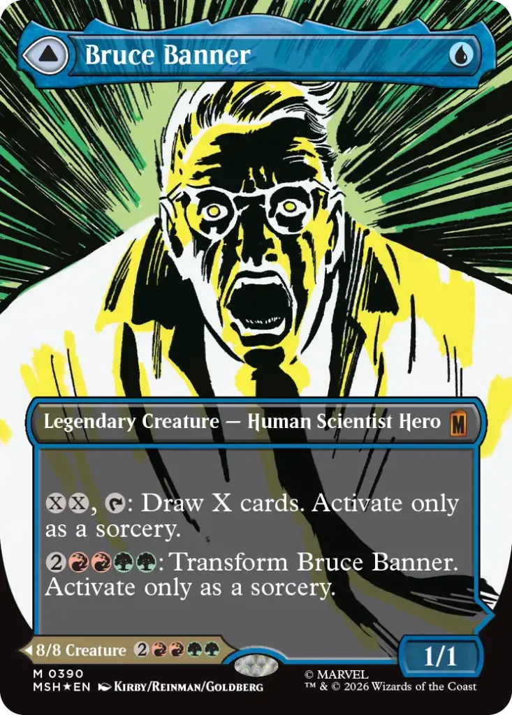 Bruce Banner Classic Comic Superheroes Card List