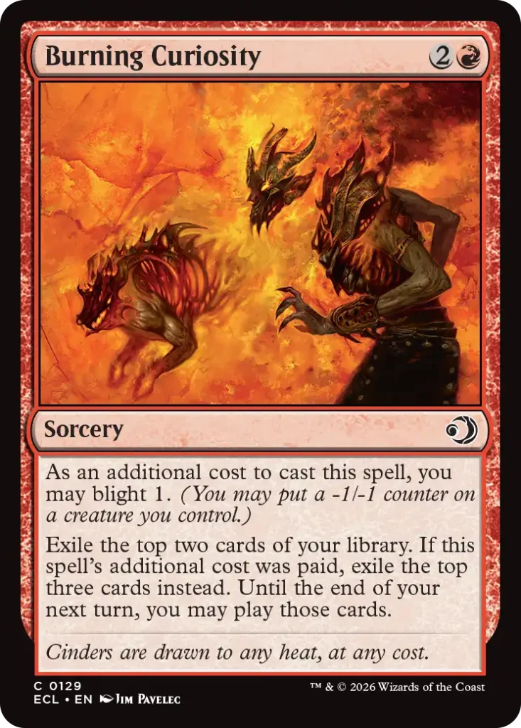 Burning Curiosity Lorwyn Eclipsed Spoilers