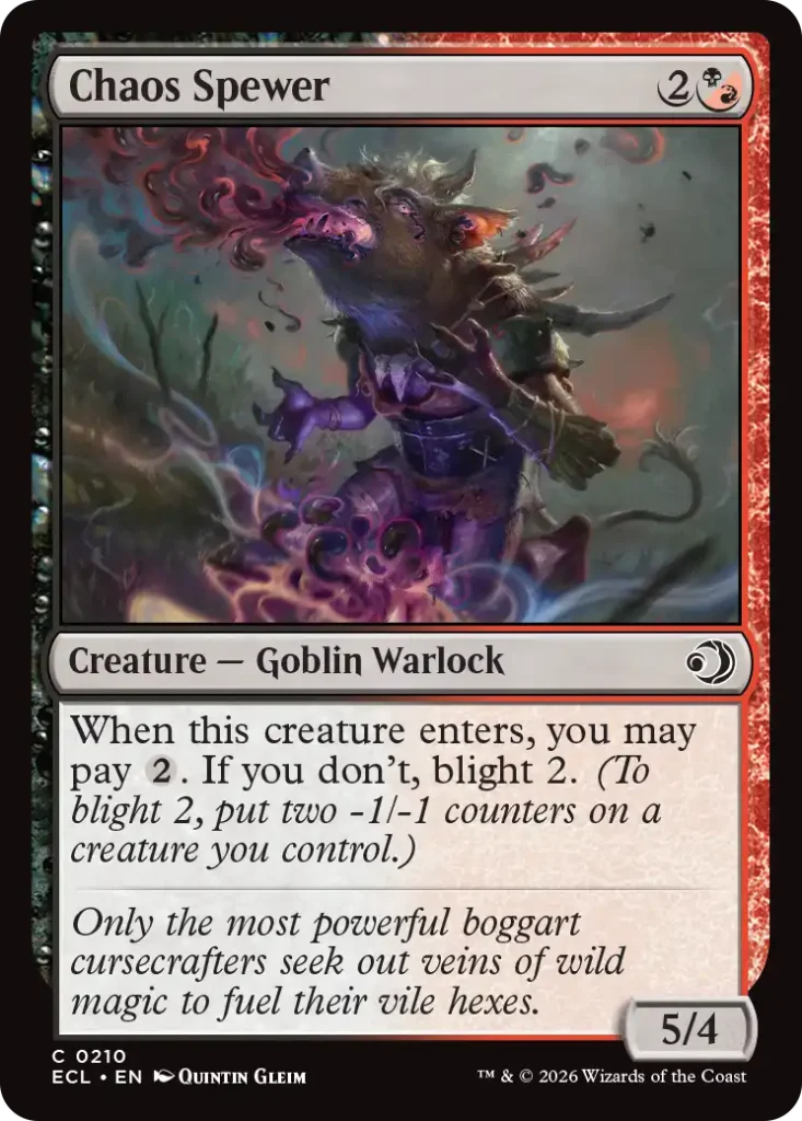 Chaos Spewer Lorwyn Eclipsed Draft Archetypes
