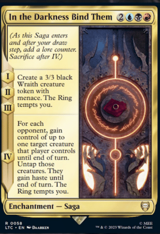 Darkness Bind LotR Commander Precons