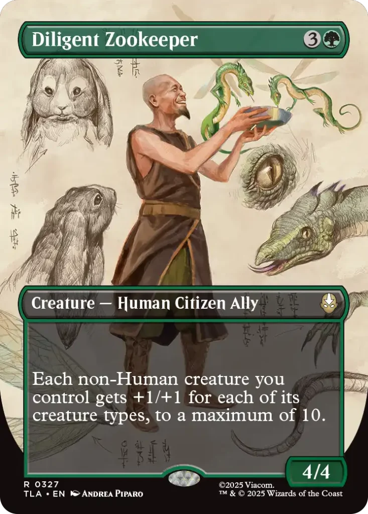 Diligent Zookeeper MTG Avatar Field Notes Card List