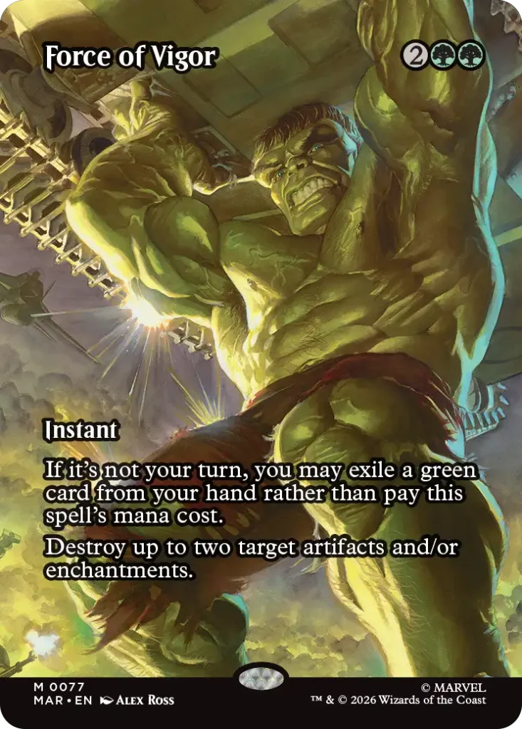 Force of Vigor Super Heroes Source Material Cards