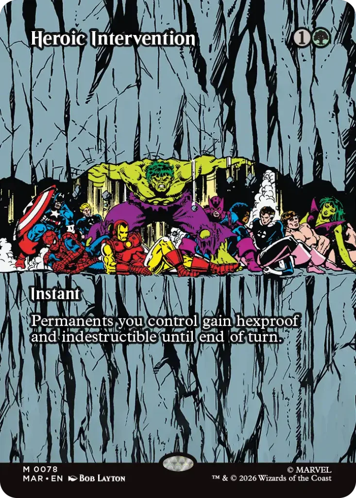 Heroic Intervention Super Heroes Source Material Cards