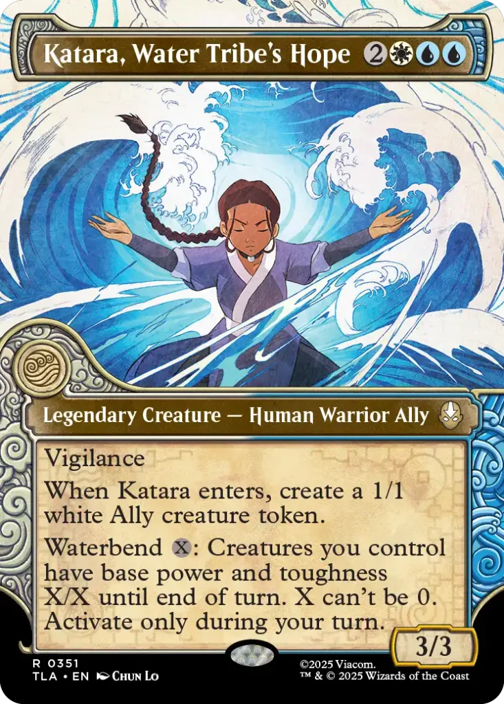 Katara, Water Tribe's Hope Elemental Frame Cards