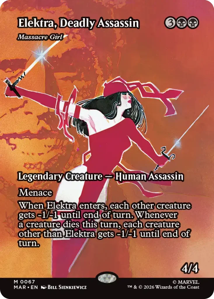 Massacre Girl MTG Marvel Super Heroes Source Material Cards