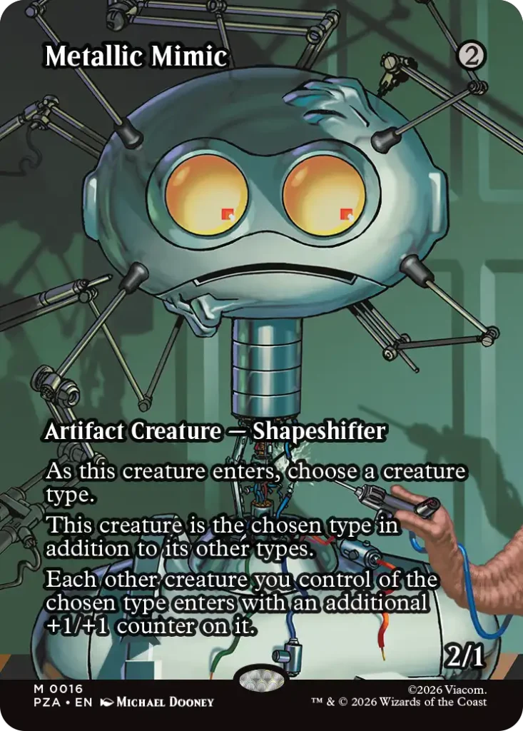 Metallic Mimic NInja Turtles Source Material Cards MTG