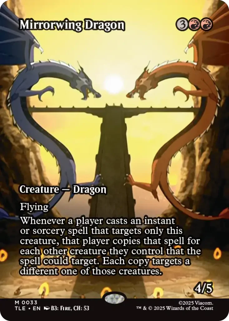 Mirrorwing Dragon MTG Avatar Source Material Cards List