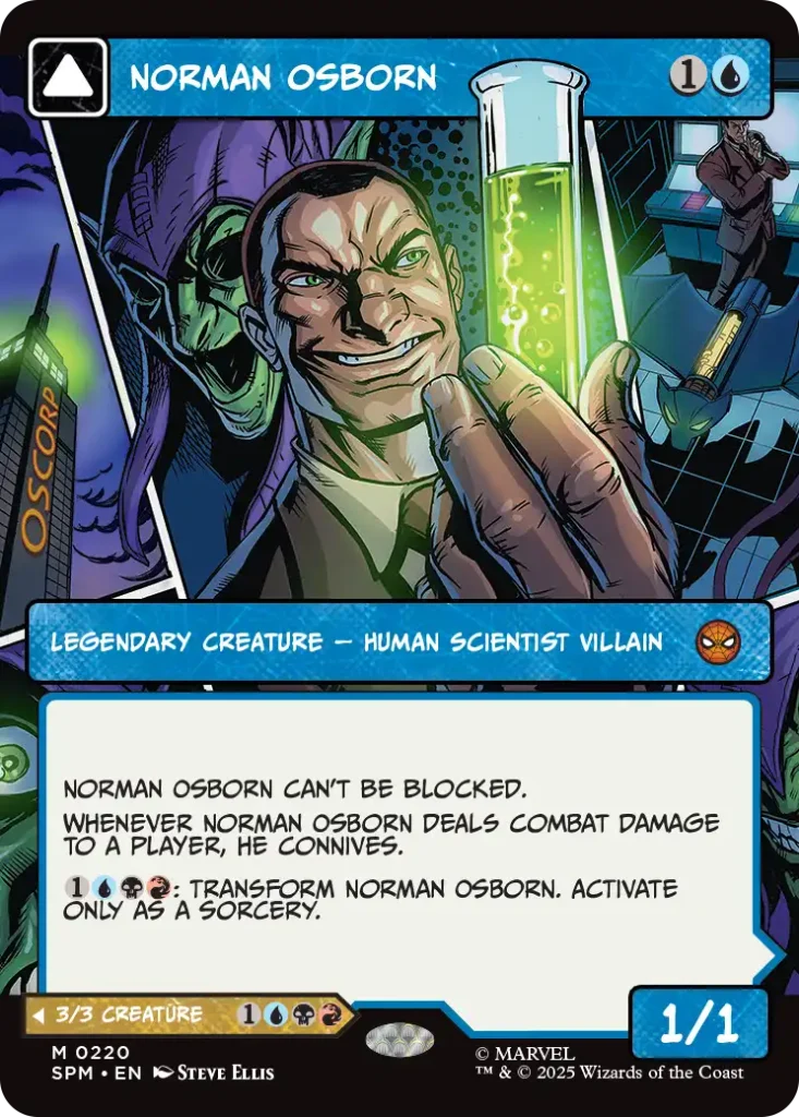 Norman Osborn Spiderman Panel Cards List