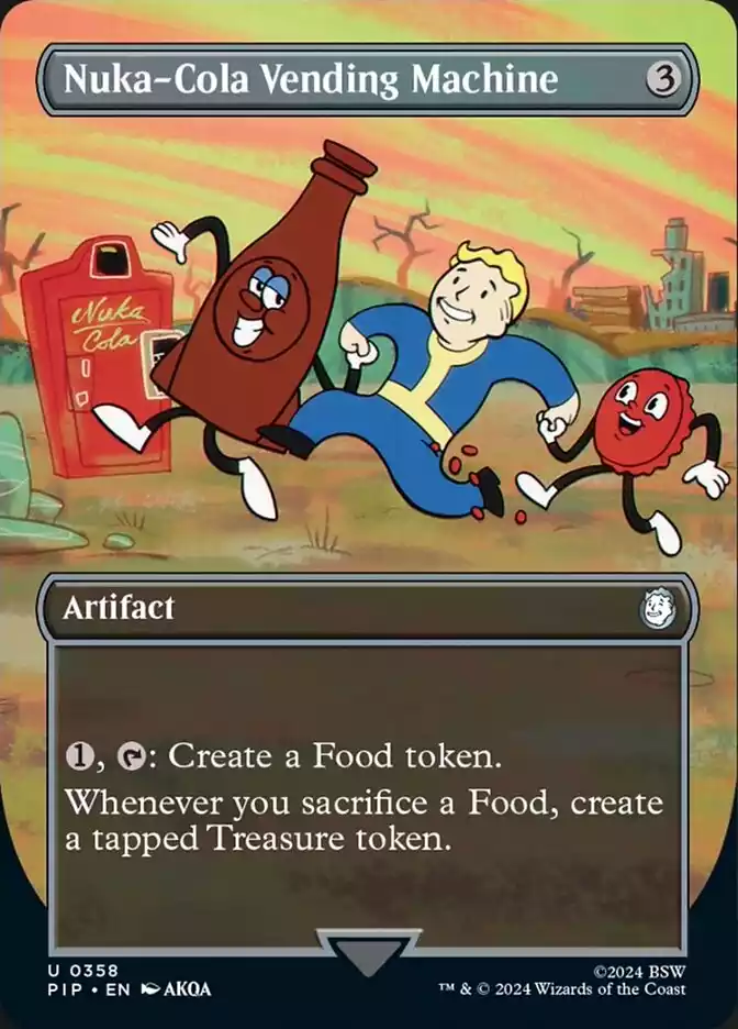 Nuka Cola Vending Machine MTG Borderless