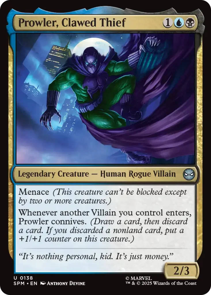 Prowler, Clawed Thief Through the Omenpaths Draft Archetypes