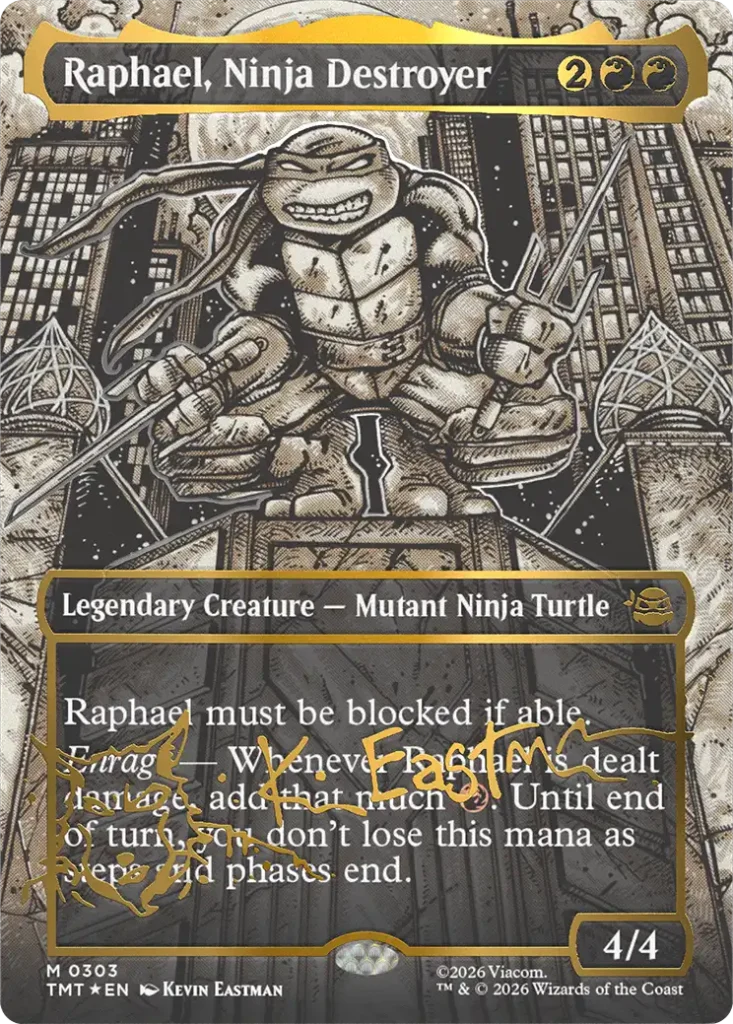 Raphael, Ninja Destroyer TMNT Headliner Cards