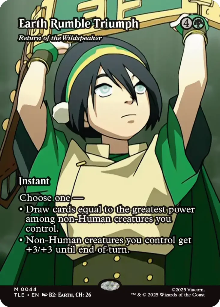 Return of the Wildspeaker Avatar Source Material Cards List