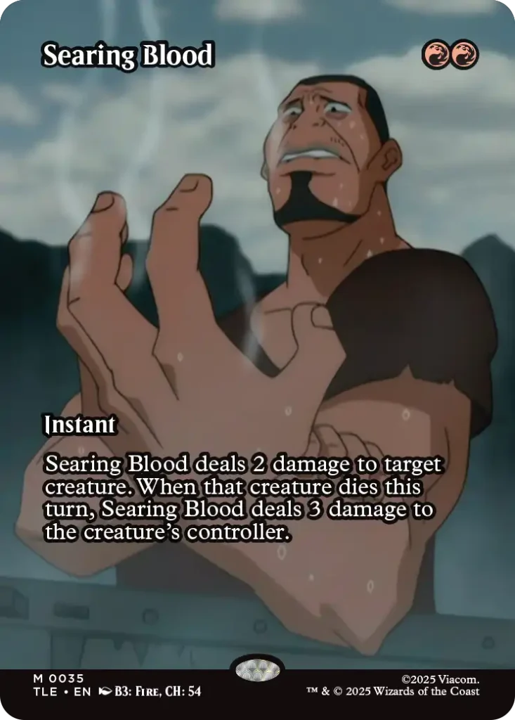 Searing Blood Where to Get Avatar Source Material MTG Cards
