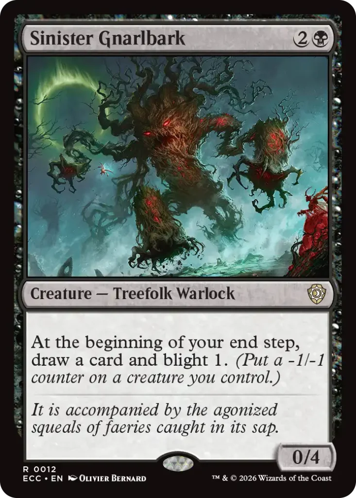 Sinister Gnarlbark Blight Curse Decklist