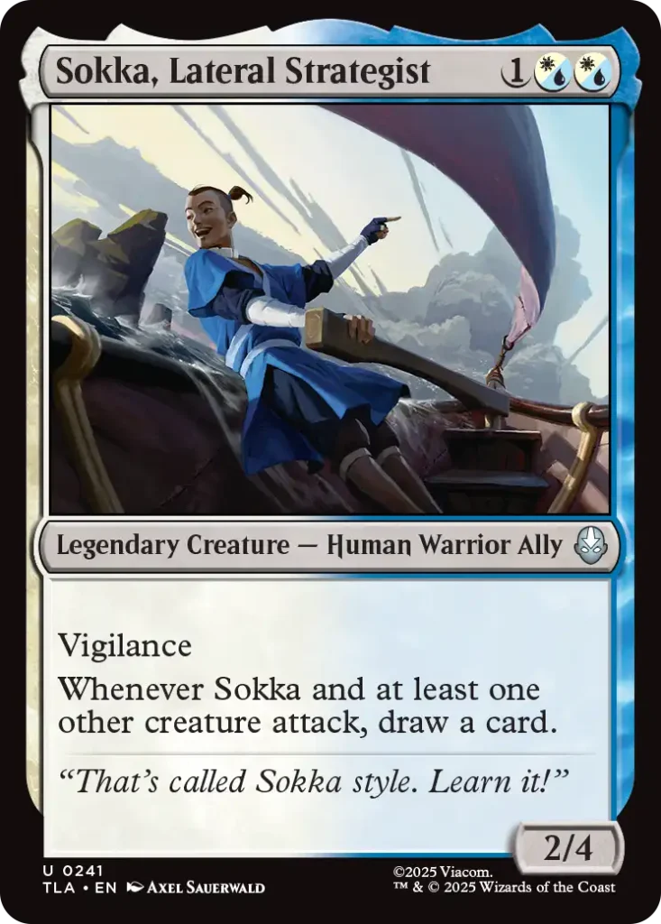 Sokka, Lateral Strategist Avatar Draft Archeytpes