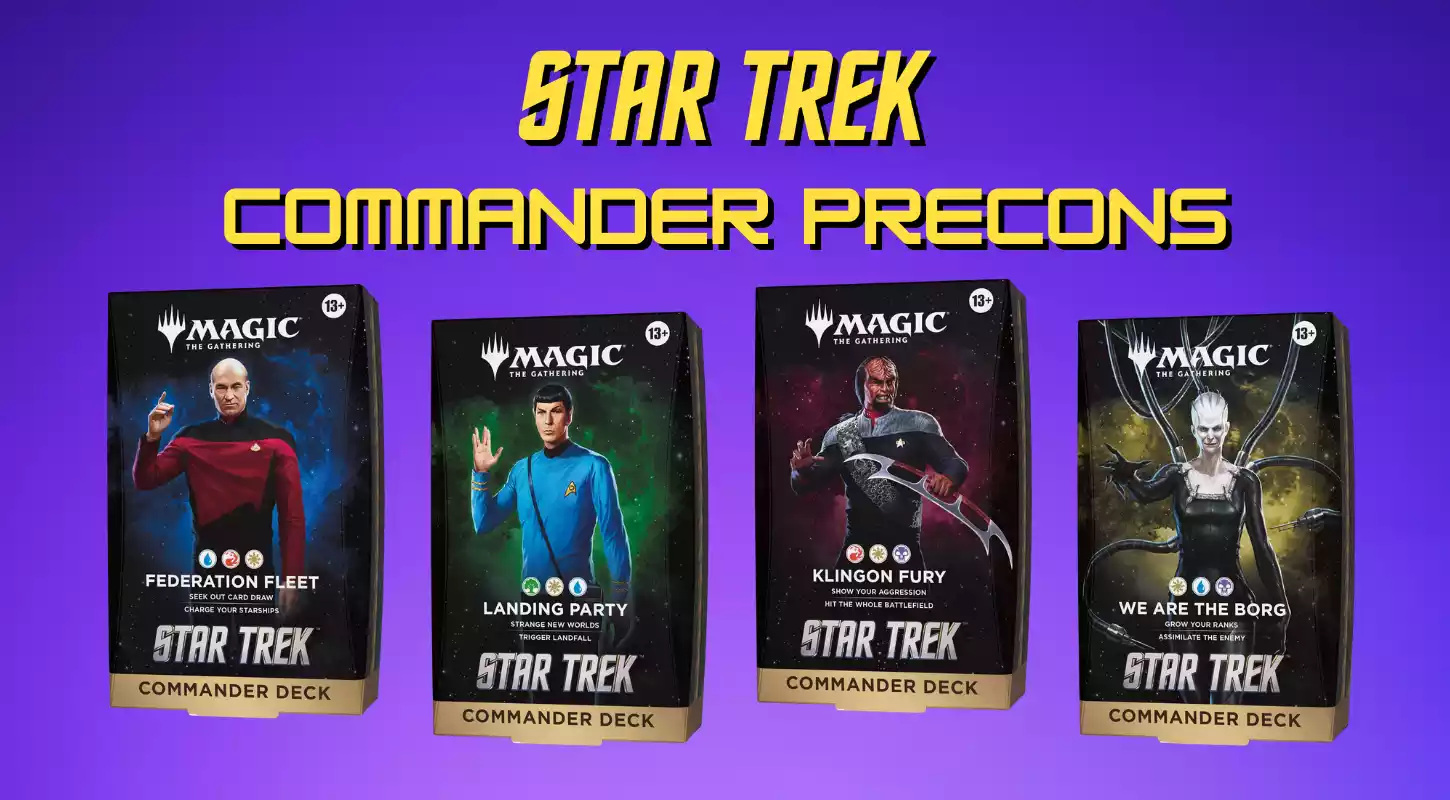 Star Trek Commander Precons Decklist Banner