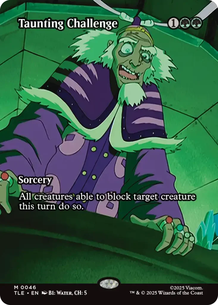 Taunting Challenge Avatar Source Material Cards List