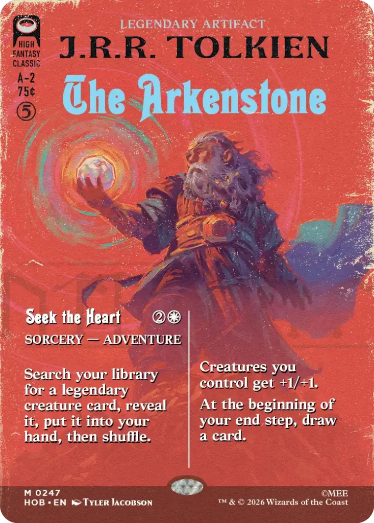 The Arkenstone Book Cover Card The Hobbit