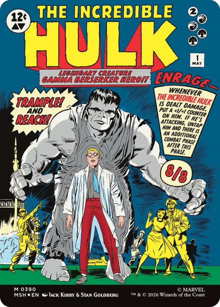 The Incredible Hulk Classic Comic Superheroes Card List