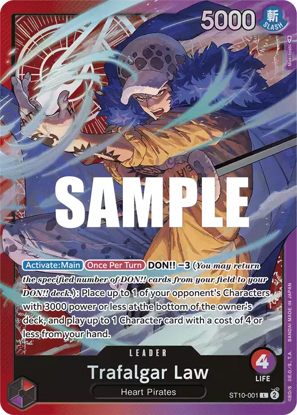 Trafalgar Law Leaders One Piece Starter Decks List