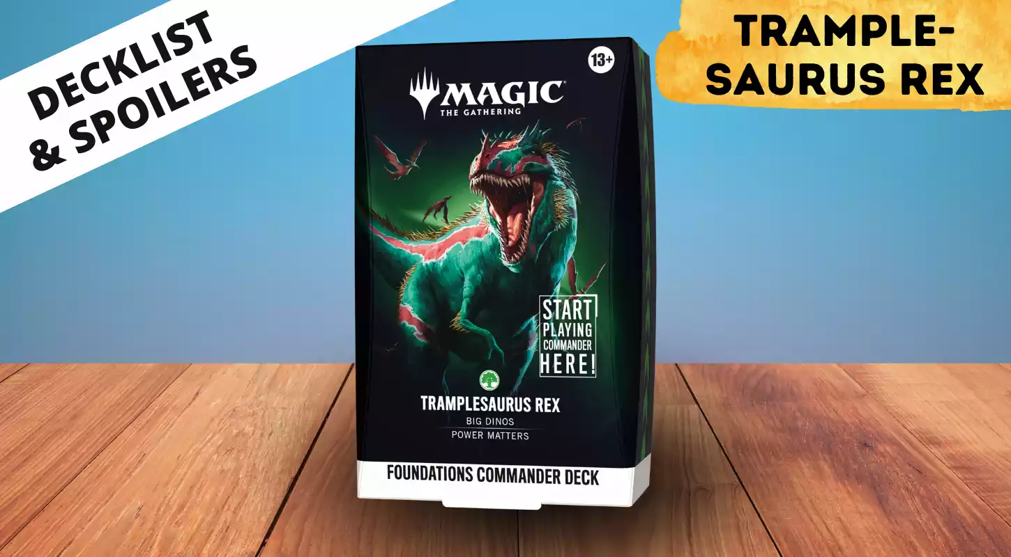 Tramplesaurus Rex Precon Decklist Banner