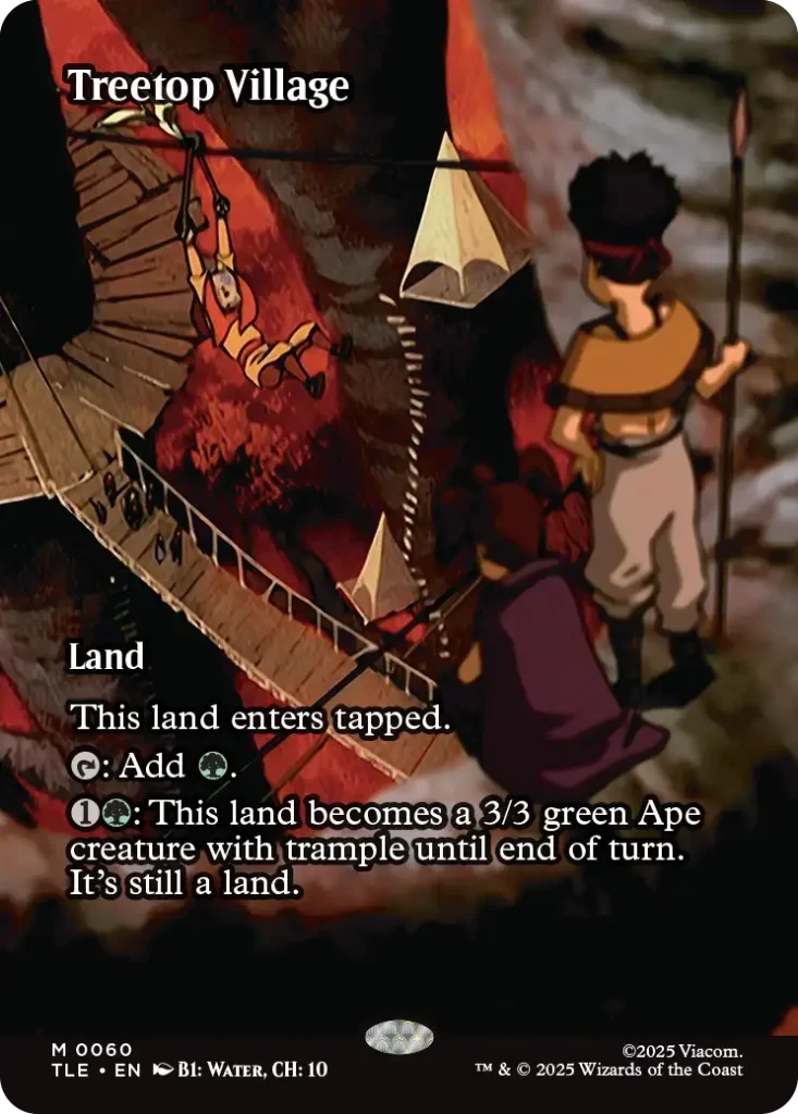 Treetop Village Avatar Source Material Cards List