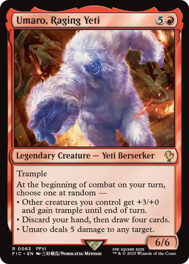 Umaro, Raging Yeti Revival Trance Decklist