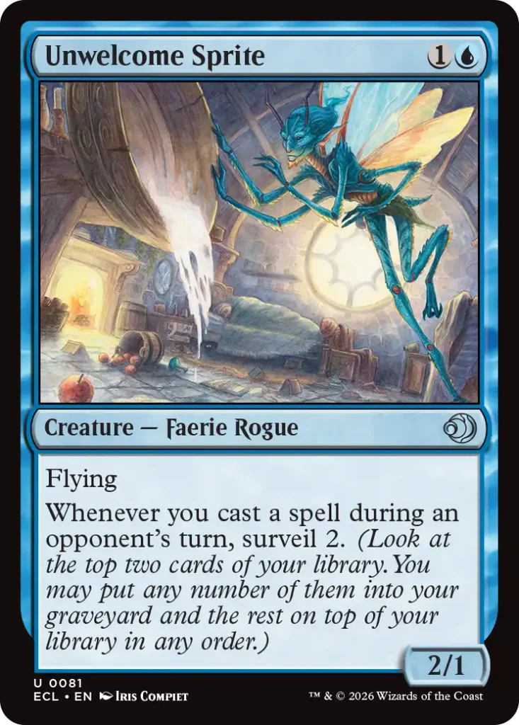 Unwelcome Sprite Lorwyn Eclipsed Draft Archetypes